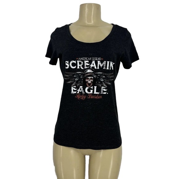 Harley-Davidson Black Screamin' Eagle Tee - Picture 1 of 9
